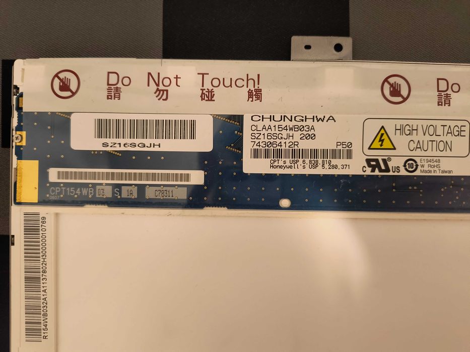 Дисплей Chunghwa CLAA150WB03A 15.4" от GIGABYTE