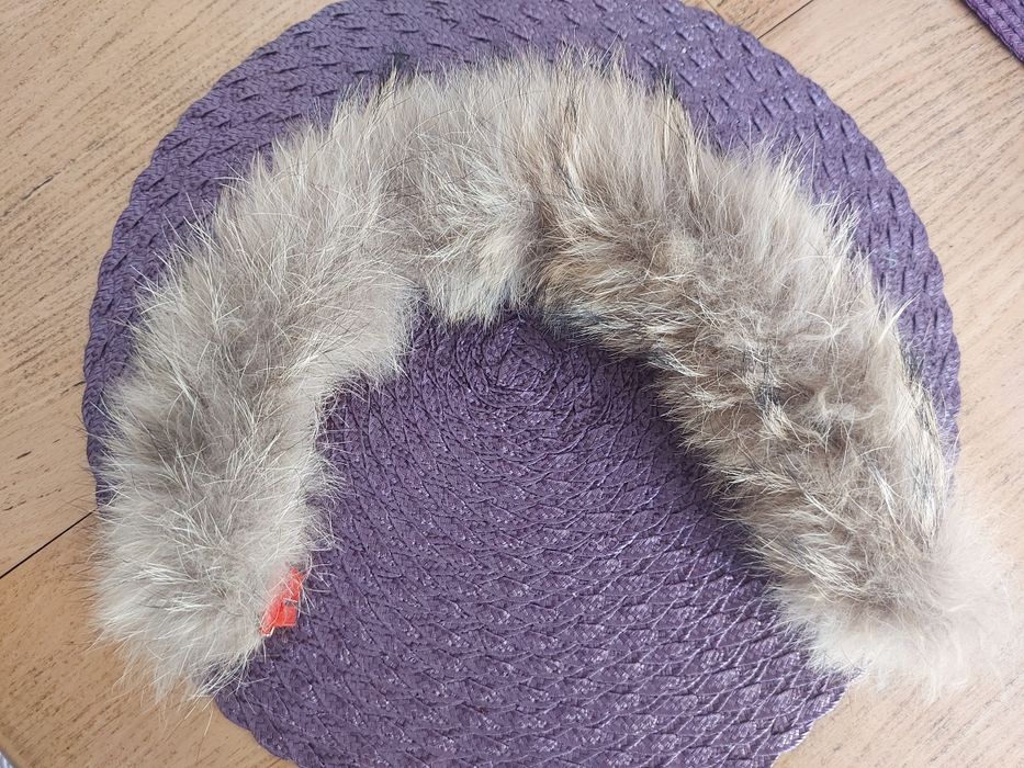 Яка пух, пухена яка за качулка, еко косъм, детска