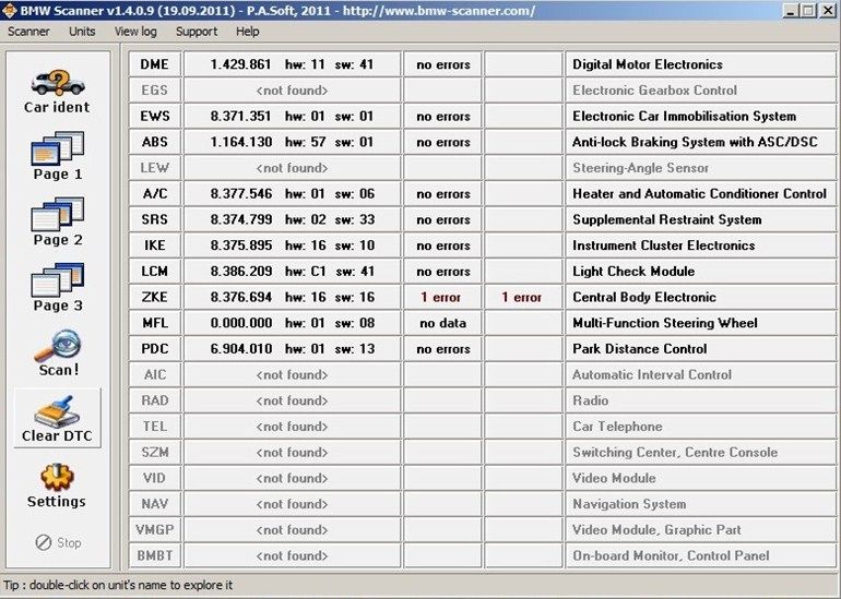 Bmw scanner 1.4 (бобёр) Bmw K-DCAN INPA
