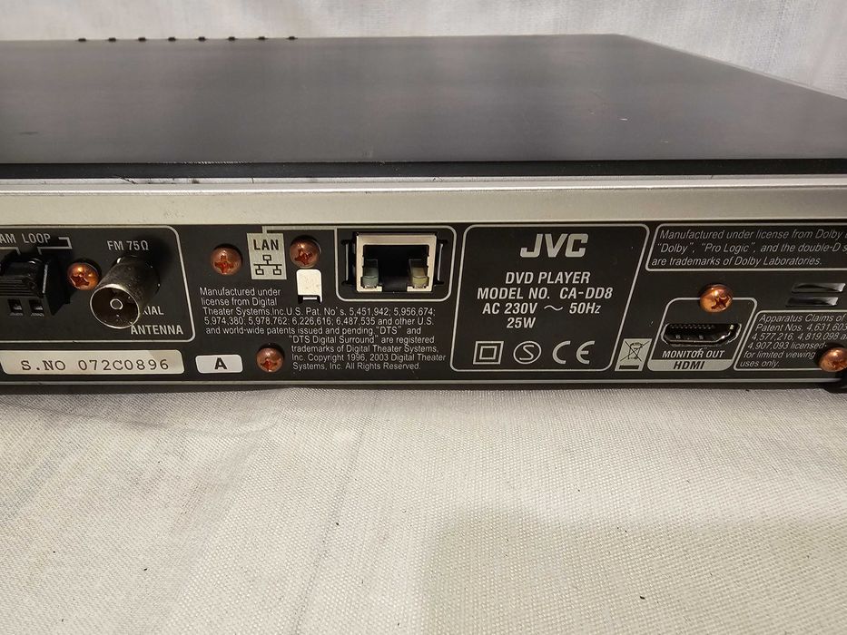 JVC CA-DD8 dvd play