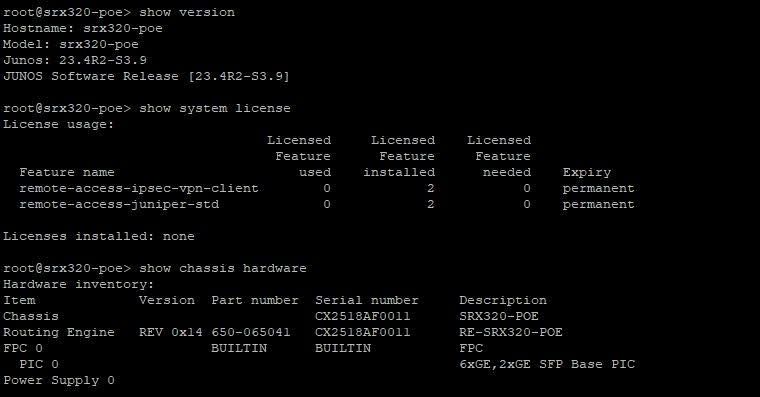 Нов Router Gateway Juniper SRX320 POE