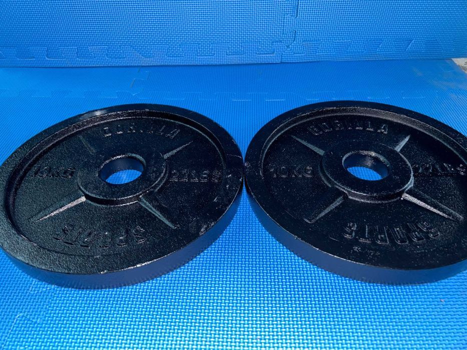 Set discuri Olimpice din fontă 50 kg 2x15 kg 2x10 kg 50/51 mm