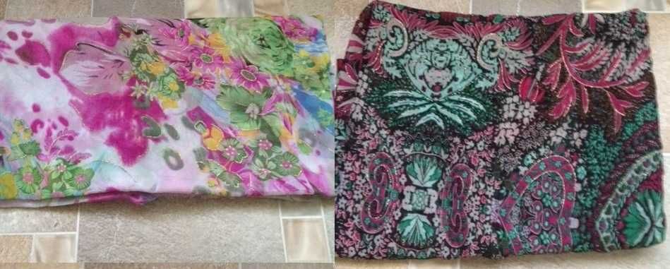 Материал Отрез ткани тонкий шелк шифон