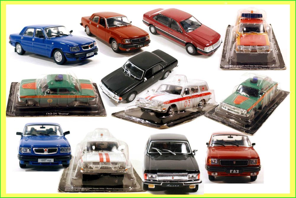 ГАЗ-24-01 Волга - Такси; игрушка в Масштабе 1:43, ДеАгостини, модель.