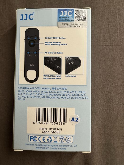 Telecomandă Bluetooth JJC RMT-P1BT pentru camere Sony
