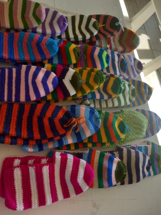 Домашни терлици плетени