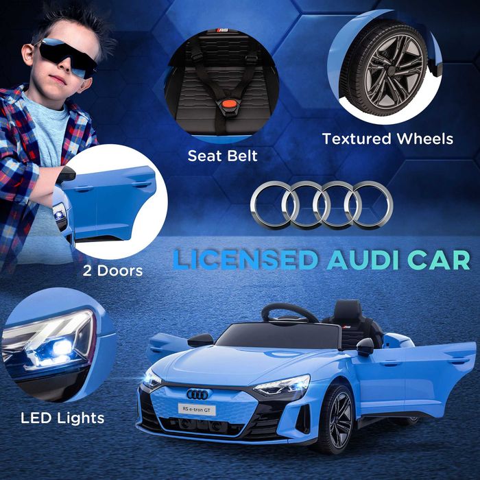 Mașină electrică pentru copii Audi, licență oficială, model premium