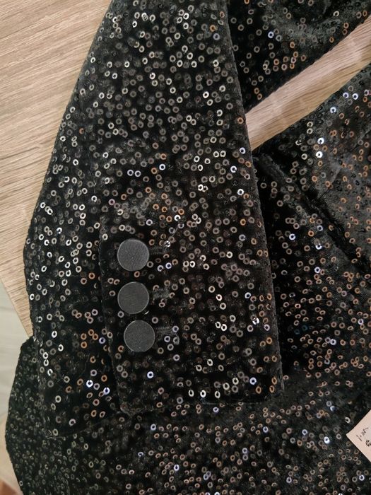 Sacou paiete Zara negru