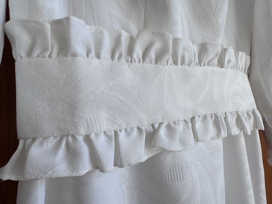 Луксозна ретро булчинска рокля от 70-те размер 42 модна къща Валентина