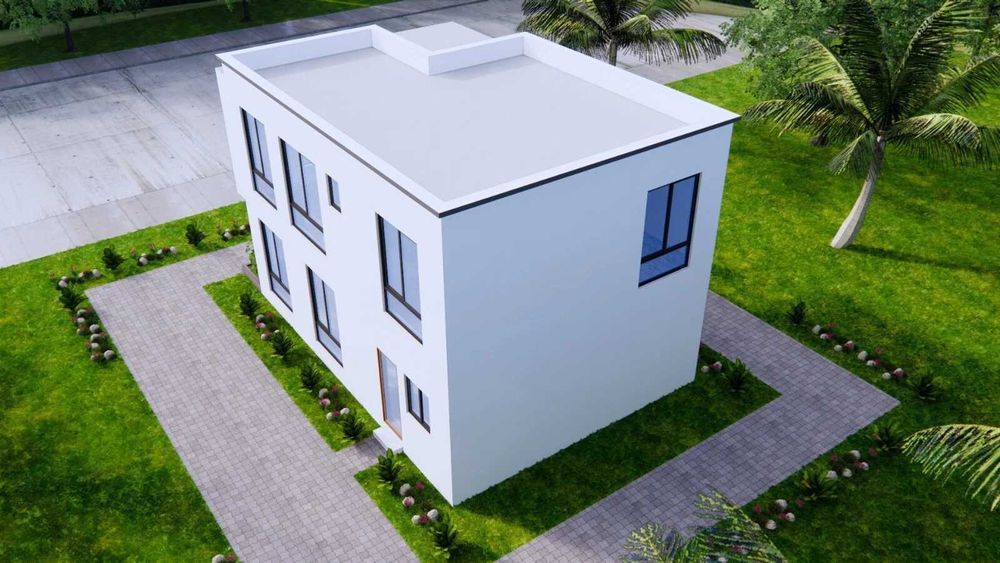 НА ИЗПЛАЩАНЕ - Двуетажна сглобяема къща с 4 спални, 147 кв. м