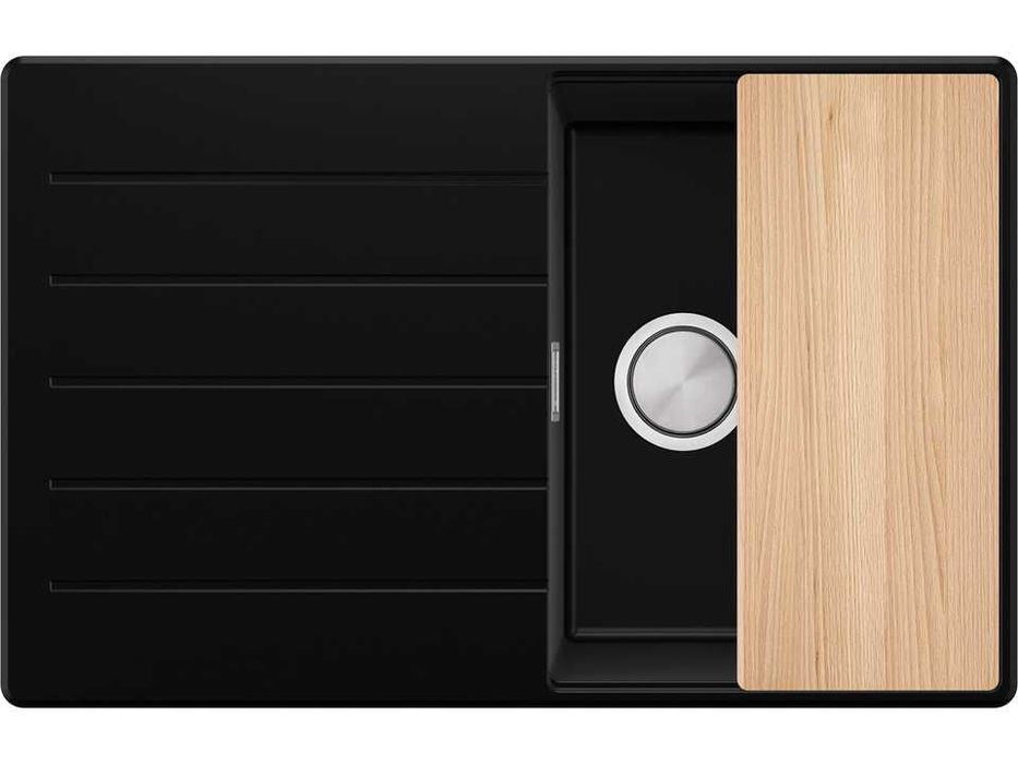 Кухненска Мивка от Гранит модел Копенхаген 900 x 500 Supreme - черен