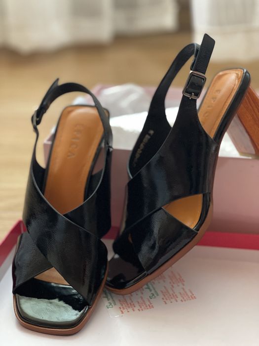 Sandale Epica piele naturala lăcuită Nou