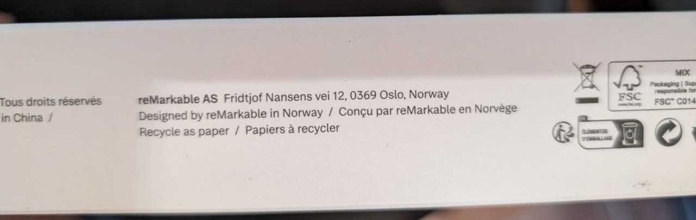 Tableta e-ink reMarkable Paper Pure