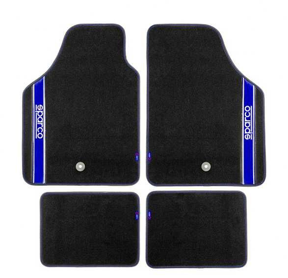 Универсални мокетни стелки Sparco - червени, сиви, сини или черни