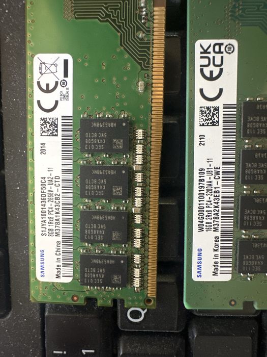 Kit 32 gb ddr4 3200 Micron si Samasung udimm si