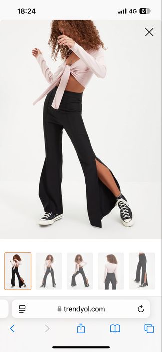 Pantaloni lungi drepți noi cu eticheta