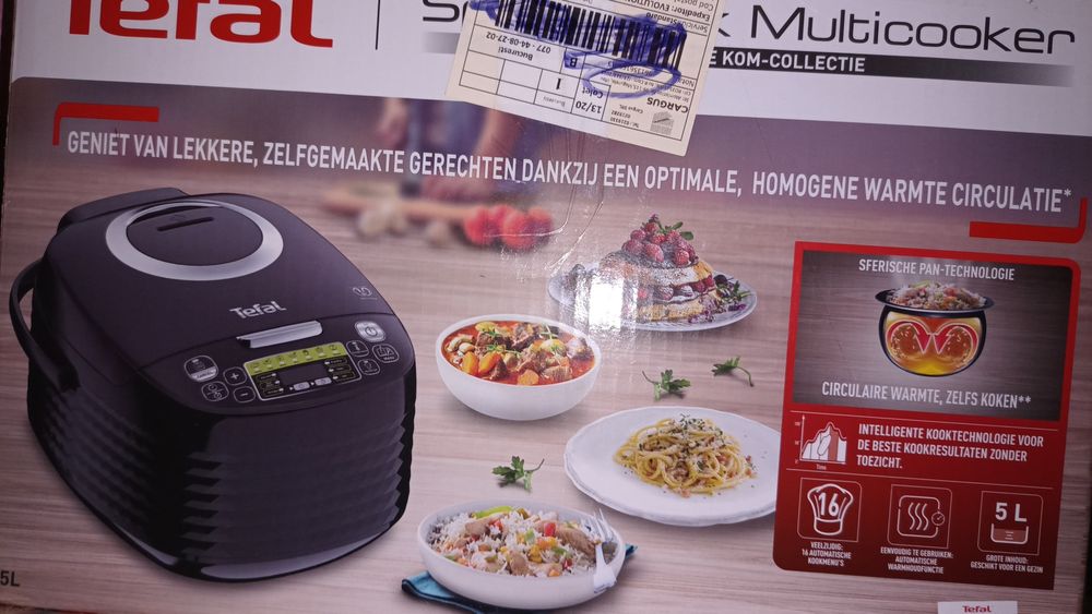 Multicooker 16in1 Tefal SpheriCook RK745800, 820W, capacitate 5L, pano