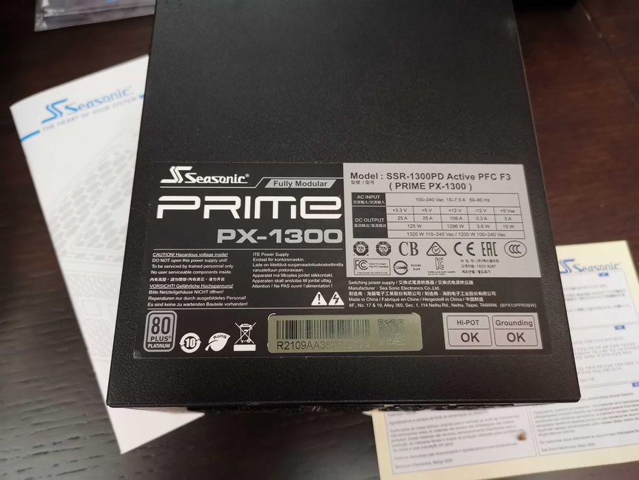 Захранване за компютър, Seasonic Prime, PX-1300, 1300W