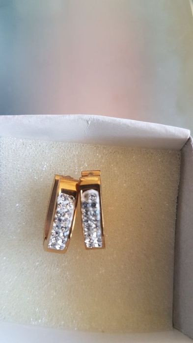 Позлатени обеци -нови