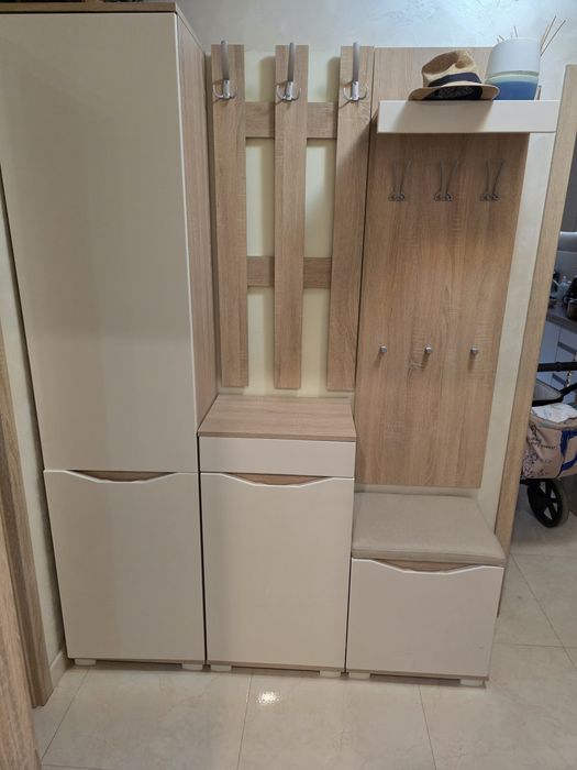 Портманто три модула МДФ 150х208х45см