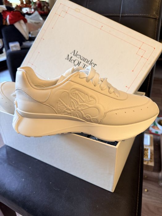 sneakers Alexander McQueen Sprint Runner din piele,43,5 au fost 600 eu