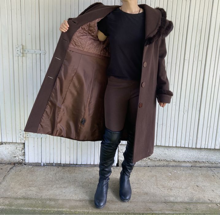 Palton/ mantou lana gluga Nelmar