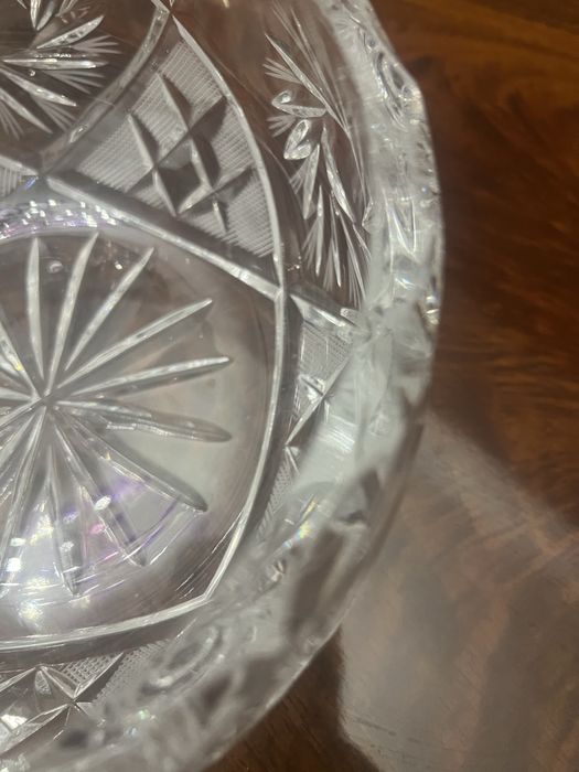 Салатница богемский хрусталь