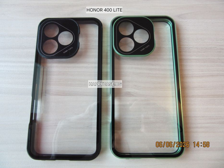 Honor 400 Pro / 400 / 400 Lite / Двоен 360° магнитен кейс с камера протектор
