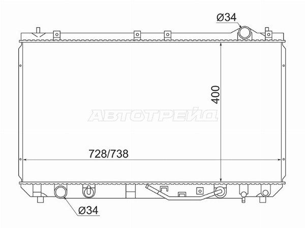 Радиатор Toyota Camry