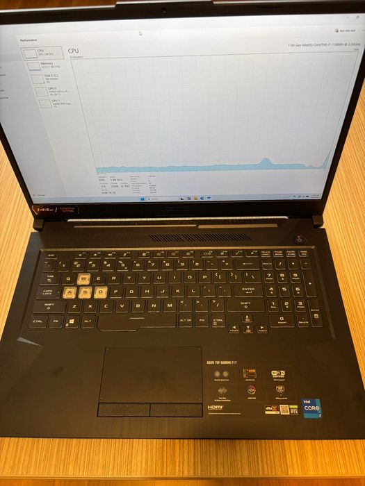 Vand Laptop Asus TUF F17 I7 32GB Ram RTX 3050