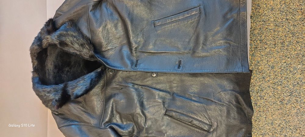 Дублёнка кожаная  мужская