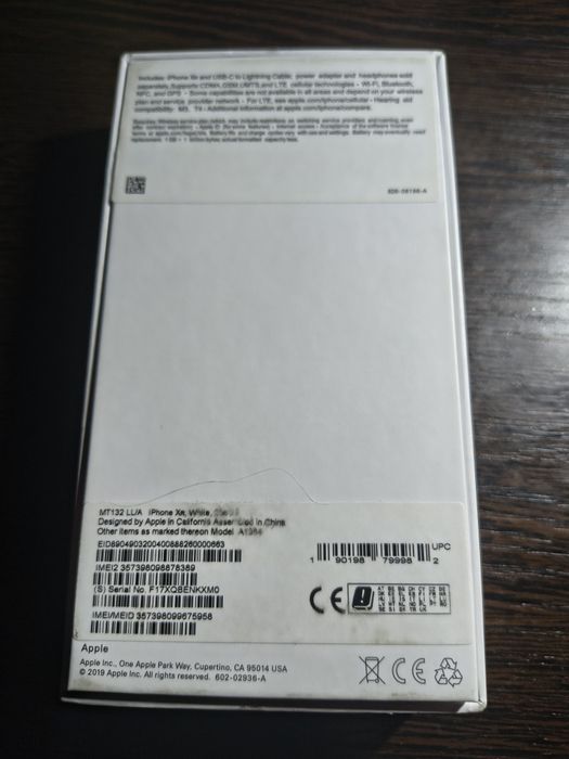 iPhone xr новый белый