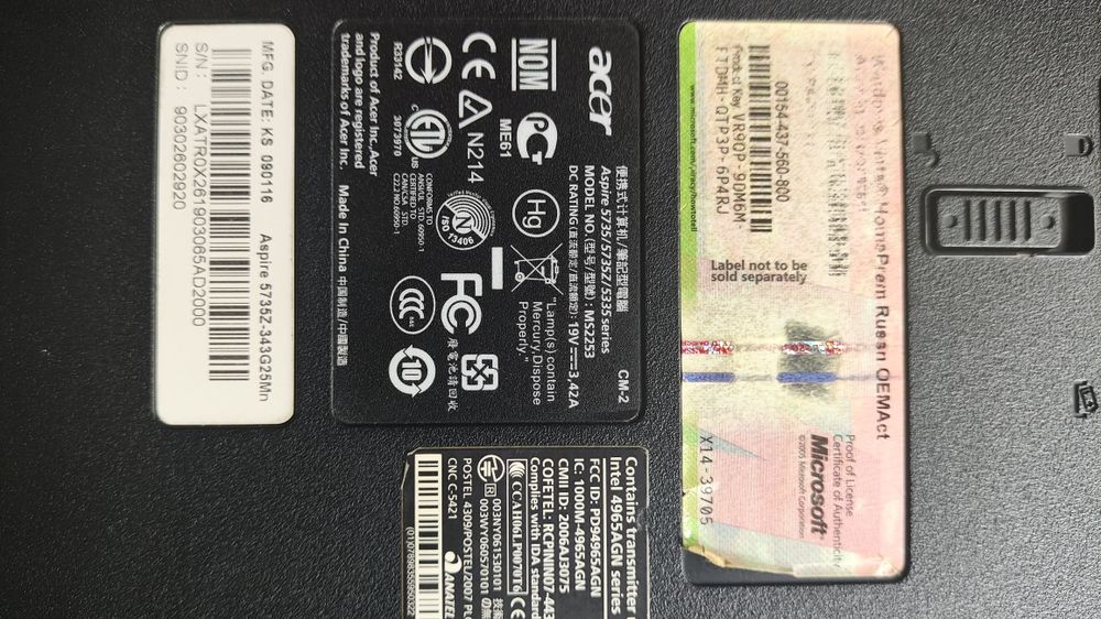 Асер Core 2 Duo продам.