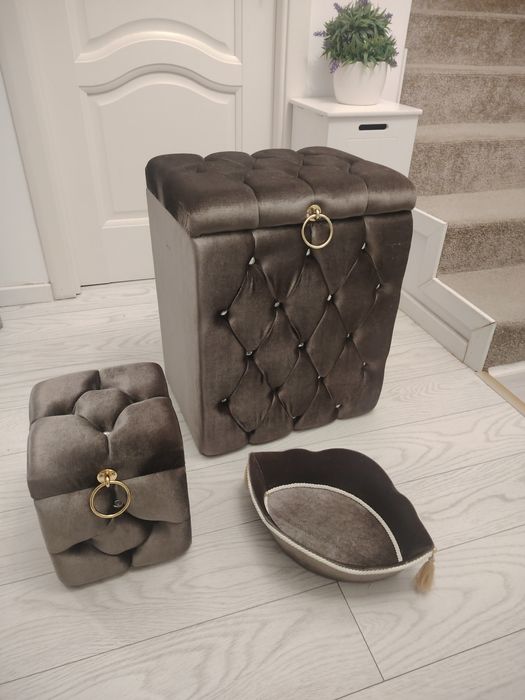 Cufere  Lux în catifea și cu pietre strălucitoare  2 bucati