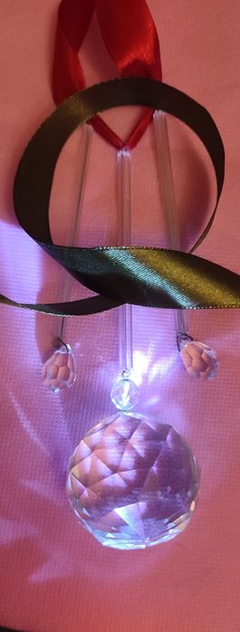 Коледна украса кристални топки