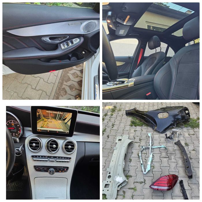 mercedes-benz c43 amg mercedes w205 avariat
