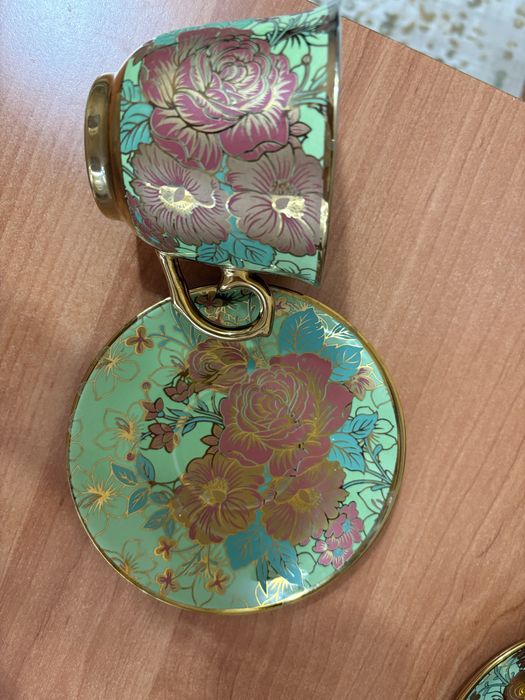 Чайный набор чайник чашки блюдца