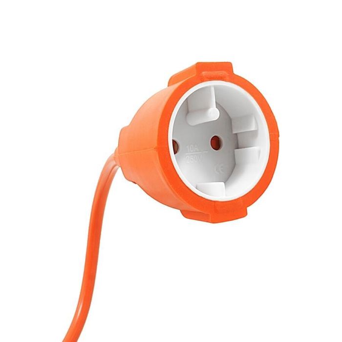 Cablu prelungitor portocaliu pentru curent, grosime 2x1 mm, lungime 40