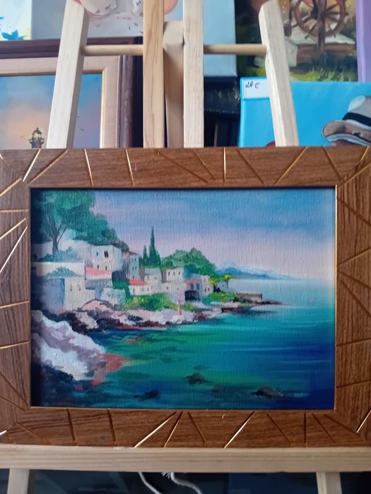 Картина  " Болгария" 32х90, масло,платно