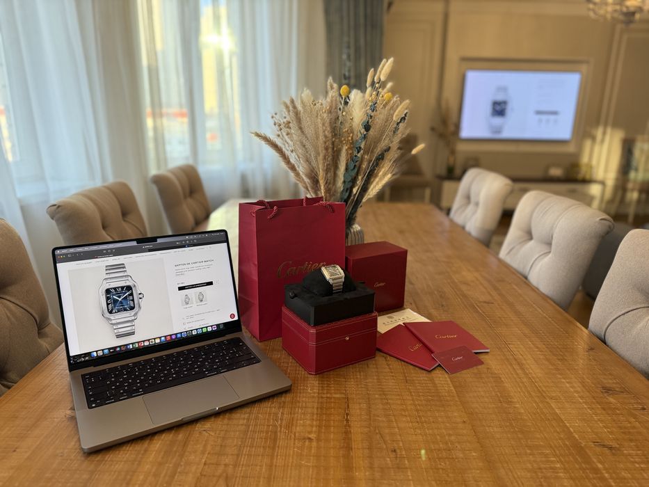 Часы Cartier Santos Blue