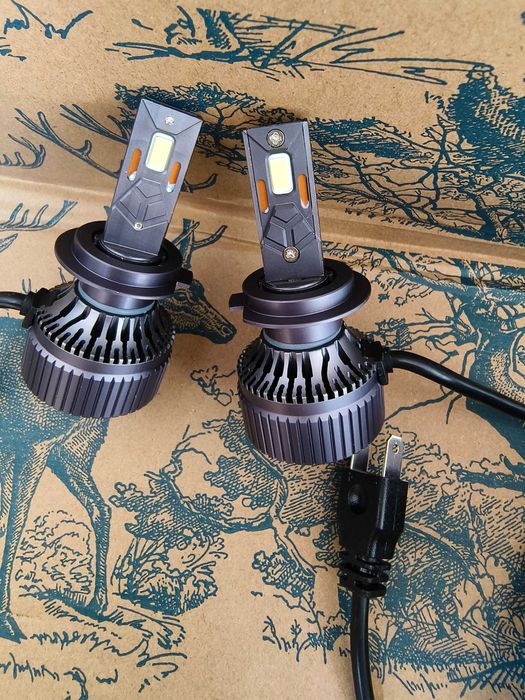 Set 2 Becuri LED Led-uri AUTO Moto H7 Canbus 120W/set 6000K ALB
