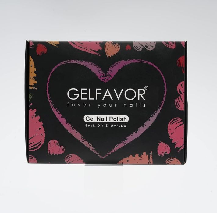 Set de 10 buc Lac de unghii GELFAVOR UV