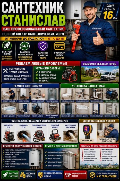 сантехник 24/7 | ремонт двухконтурных котлов | услуги сантехника |