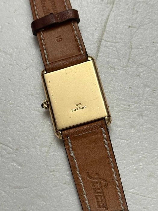 CEAS AUR 18K - A. BARTHELAY TANK (Cartier) - Mecanic - 25 x 32 mm - Unisex - 16g. - Vintage !