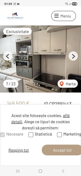 Apartament de vânzare 3 camere