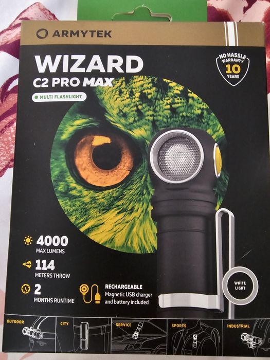 Lanterna frontală Wizard C2 PRO Max 4000lumeni