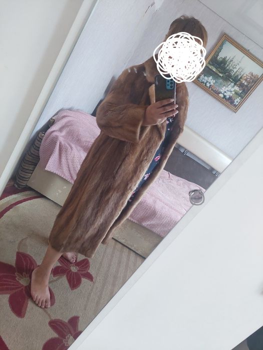 Шуба цельная норка