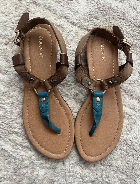 Sandale comode din piele ecologica