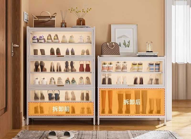 Обувной шкаф за дверь – металл,  Современный стальной шкаф для обуви