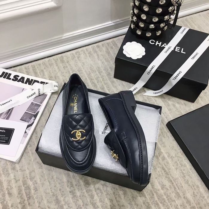 Pantofi loafer Chanel, negru, tip Premium